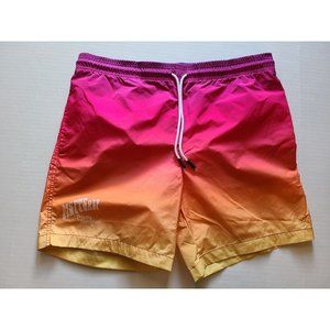 MSFTS Ombré Trippy Summer Swim Shorts Pink NWT